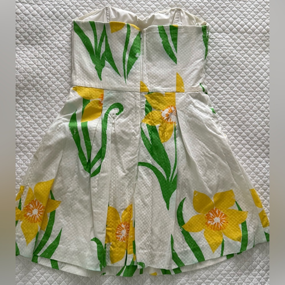 Lily Pulitzer Daffodil Strapless Dress in White Size - Picture 7 of 7